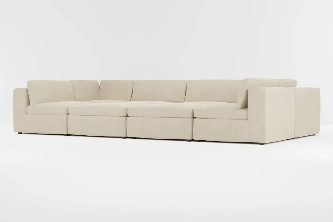 Destin Peyton Beige Fabric 8-piece Pit Sectional Destin Peyton Beige Fabric 8-piece Pit Sectional