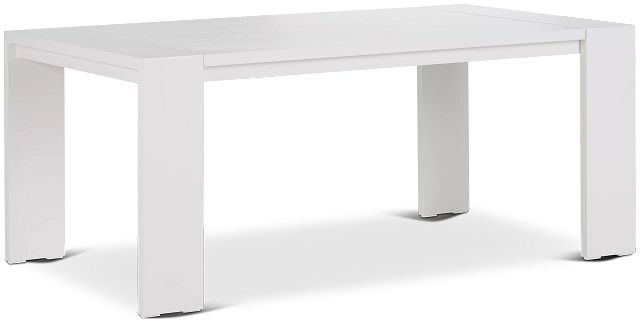 Linear White 70" Rectangular Table