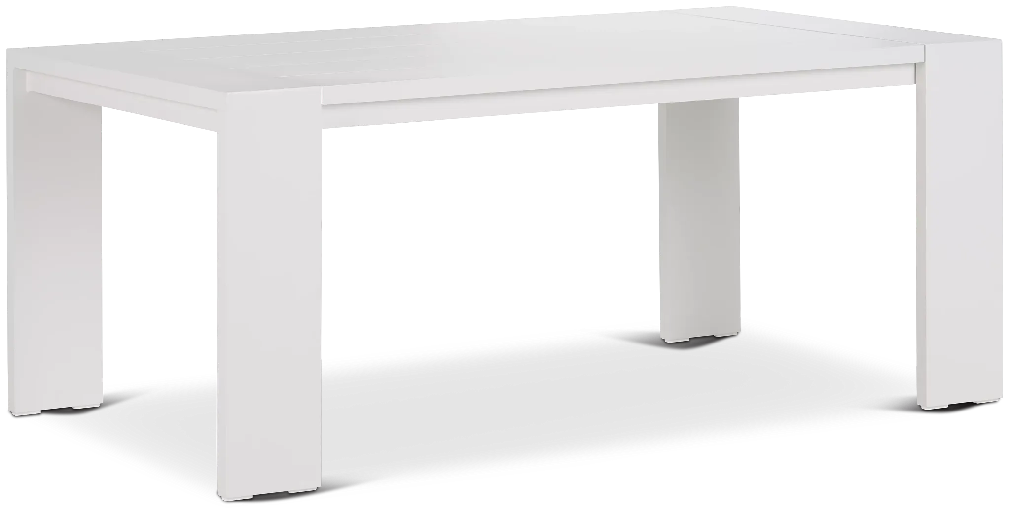 Linear White 70" Rectangular Table
