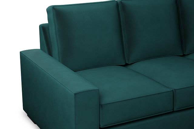 Edgewater Joya Teal 84" Sofa W/ 3 Cushions