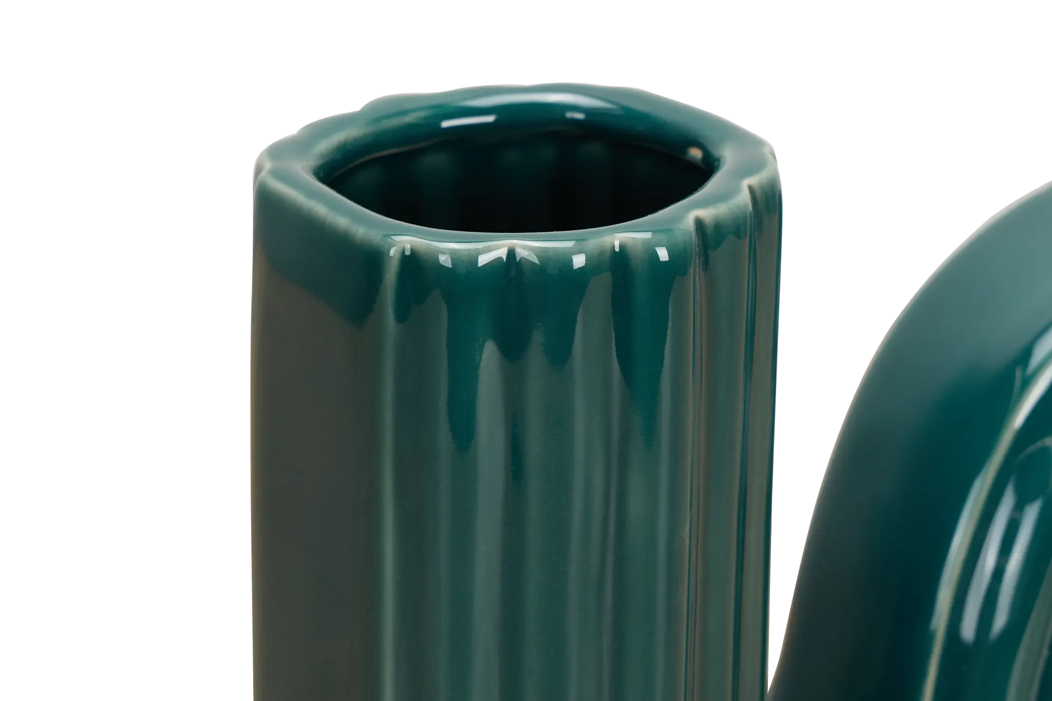 Oxnard Dark Green Ceramic Vase Oxnard Dark Green Ceramic Vase