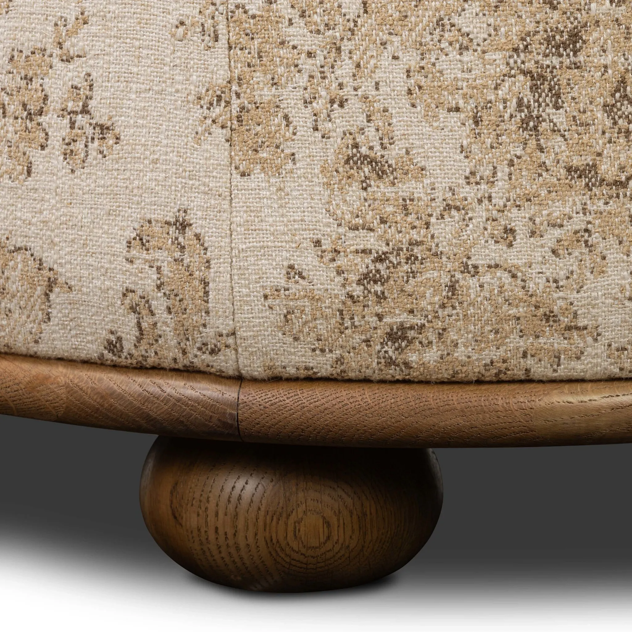 Four Hands Bonnie Light Beige Accent Ottoman