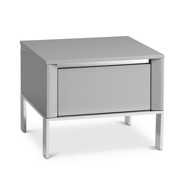 Vancouver Gray Square End Table