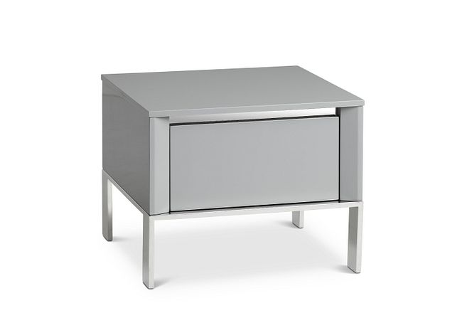 Vancouver Gray Square End Table
