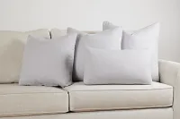 Zeke Light Gray 24" Accent Pillow