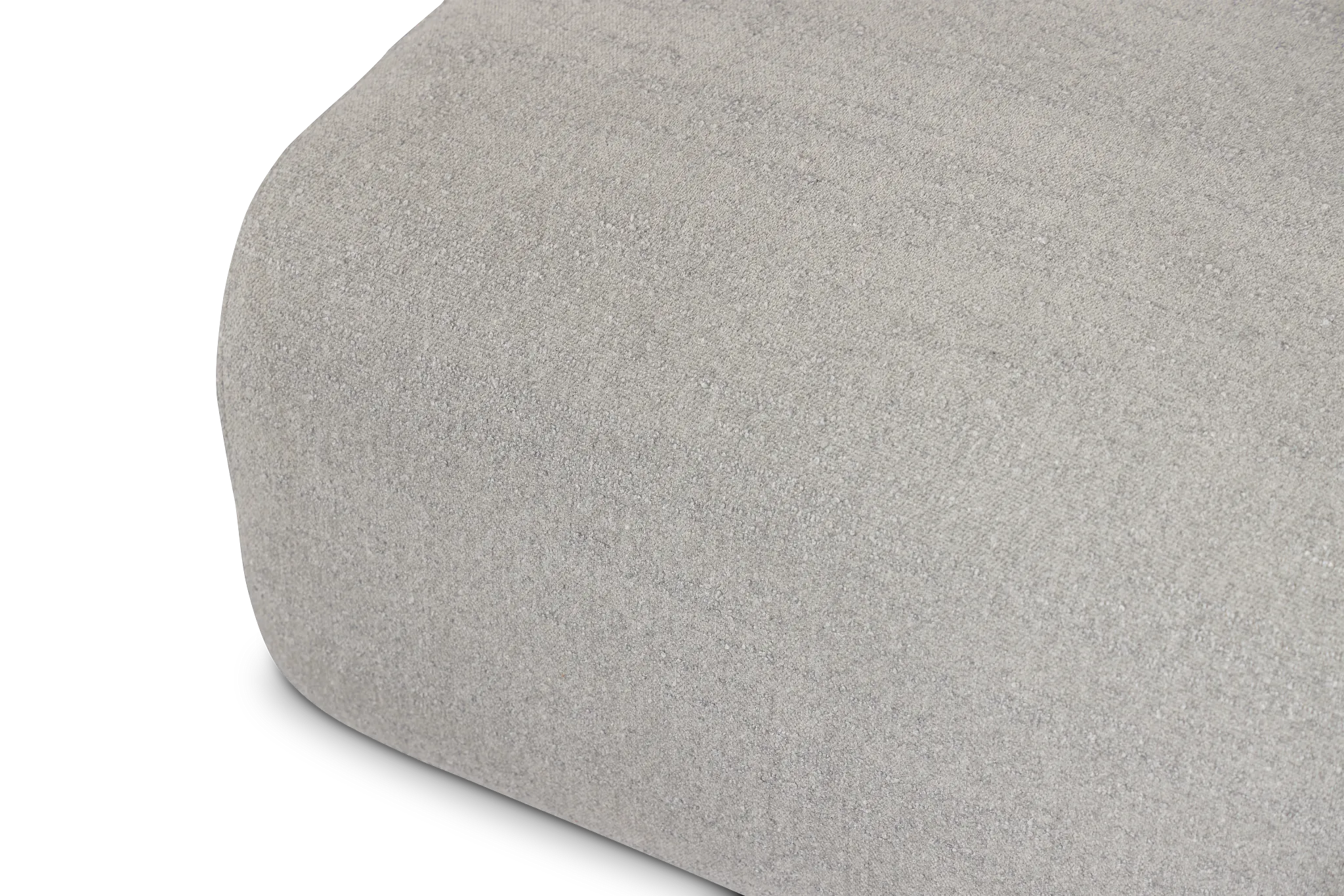 Celeste Light Gray Fabric Ottoman