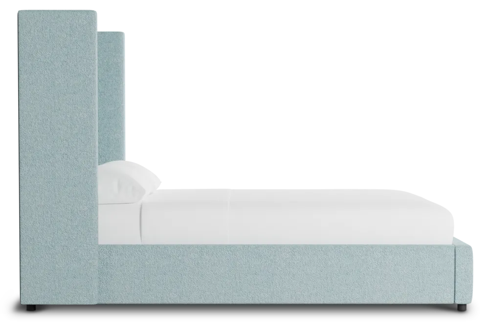 Captiva Elite Light Blue 60" Upholstered Shelter Bed