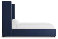 Captiva Joya Dark Blue 60" Upholstered Shelter Bed