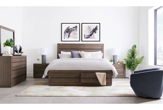Zurich Gray Nightstand