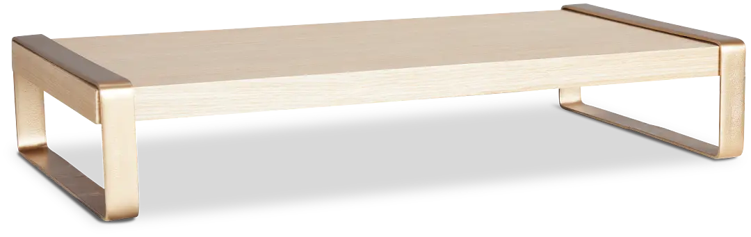 Adelena Light Tone Wood Desk Stand Adelena Light Tone Wood Desk Stand
