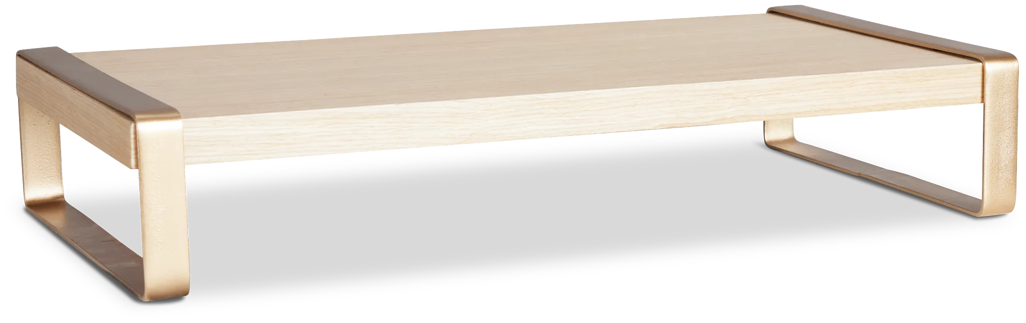 Adelena Light Tone Wood Desk Stand