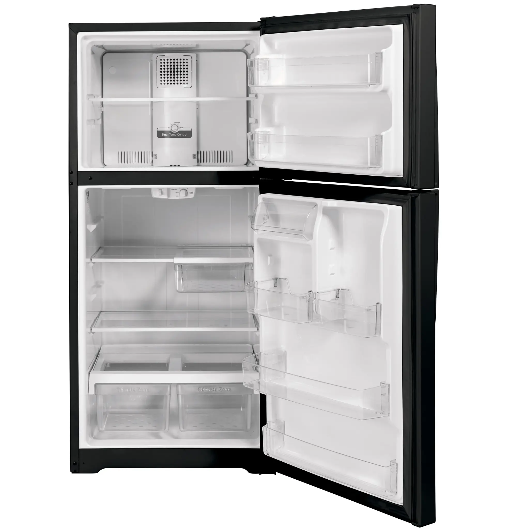 Ge 19 Series Black Top Freezer Refrigerator Ge 19 Series Black Top Freezer Refrigerator