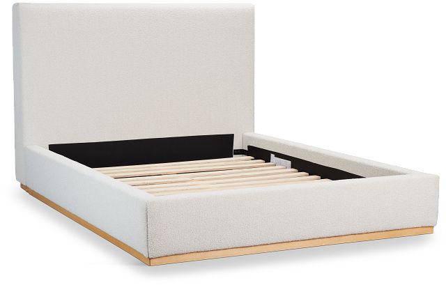 Calabasas Beige Uph Panel Bed