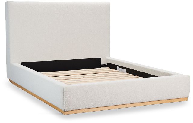 Calabasas Beige Uph Panel Bed