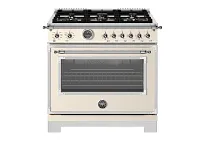 Bertazzoni 366 Series Ivory 36" Dual Fuel Range