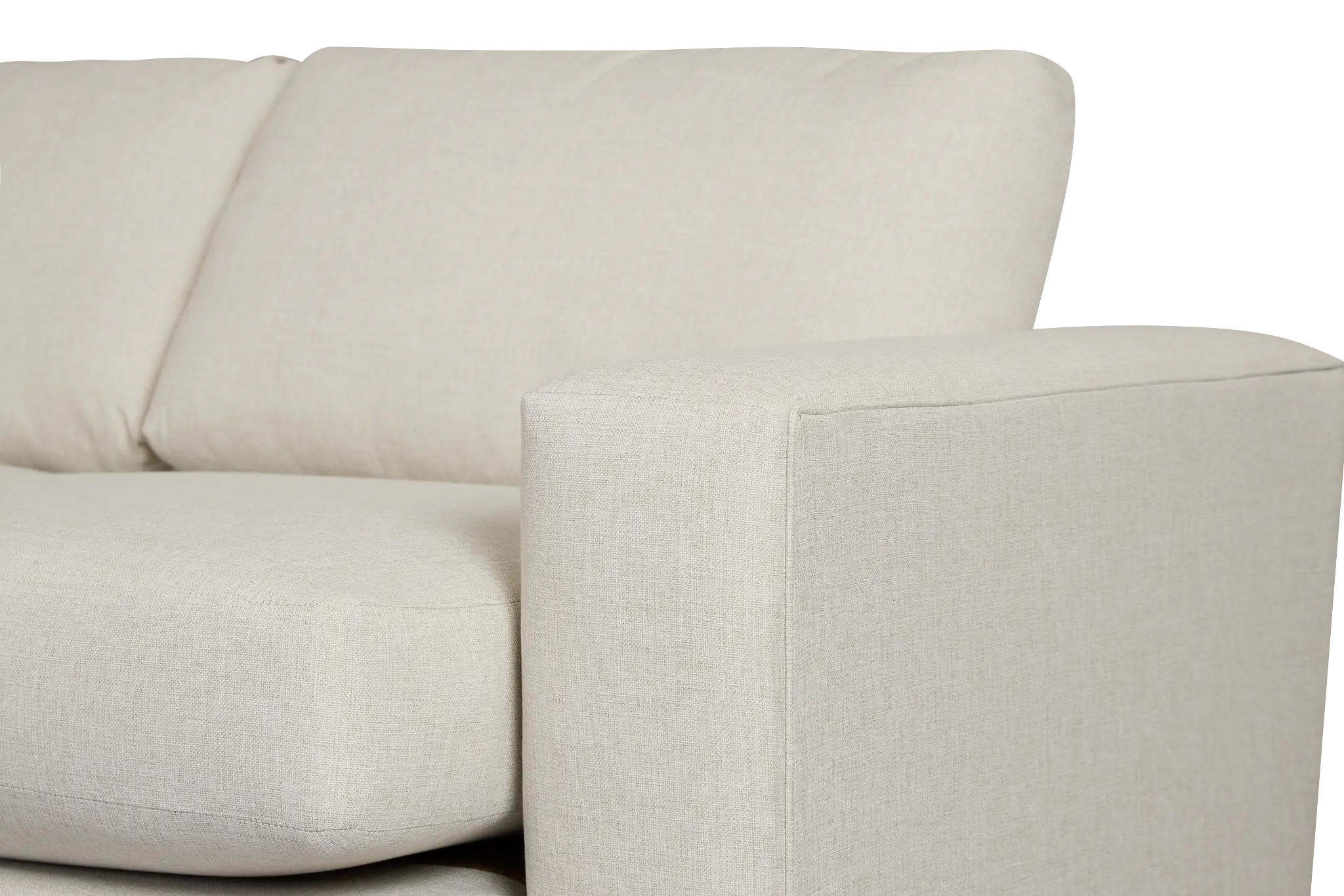 Brantley Light Beige Fabric Small Right Chaise Sectional Brantley Light Beige Fabric Small Right Chaise Sectional