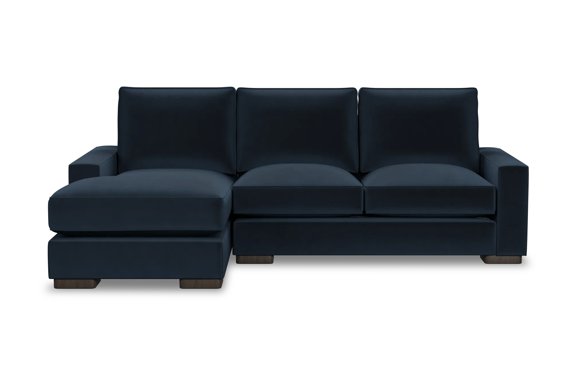 Edgewater Joya Dark Blue Left Chaise Sectional