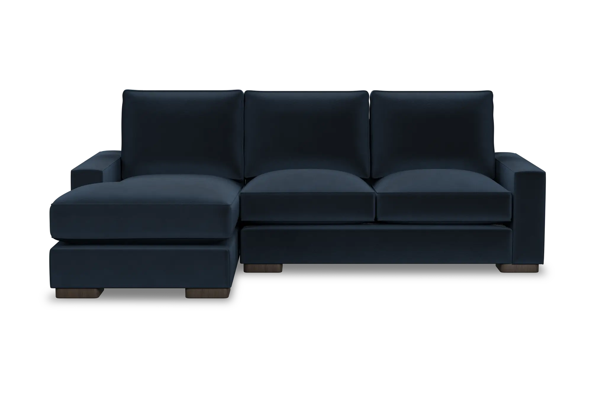 Edgewater Joya Dark Blue Left Chaise Sectional Edgewater Joya Dark Blue Left Chaise Sectional