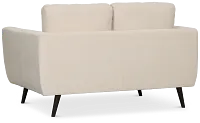 Indie Beige Fabric Loveseat