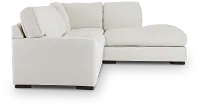 Veronica White Down Right Bumper Sectional