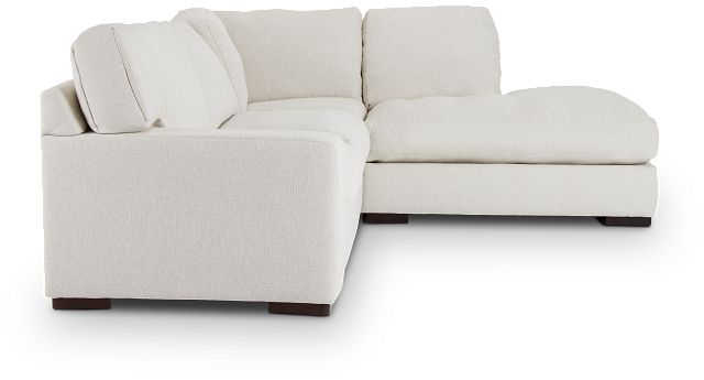 Veronica White Down Right Bumper Sectional