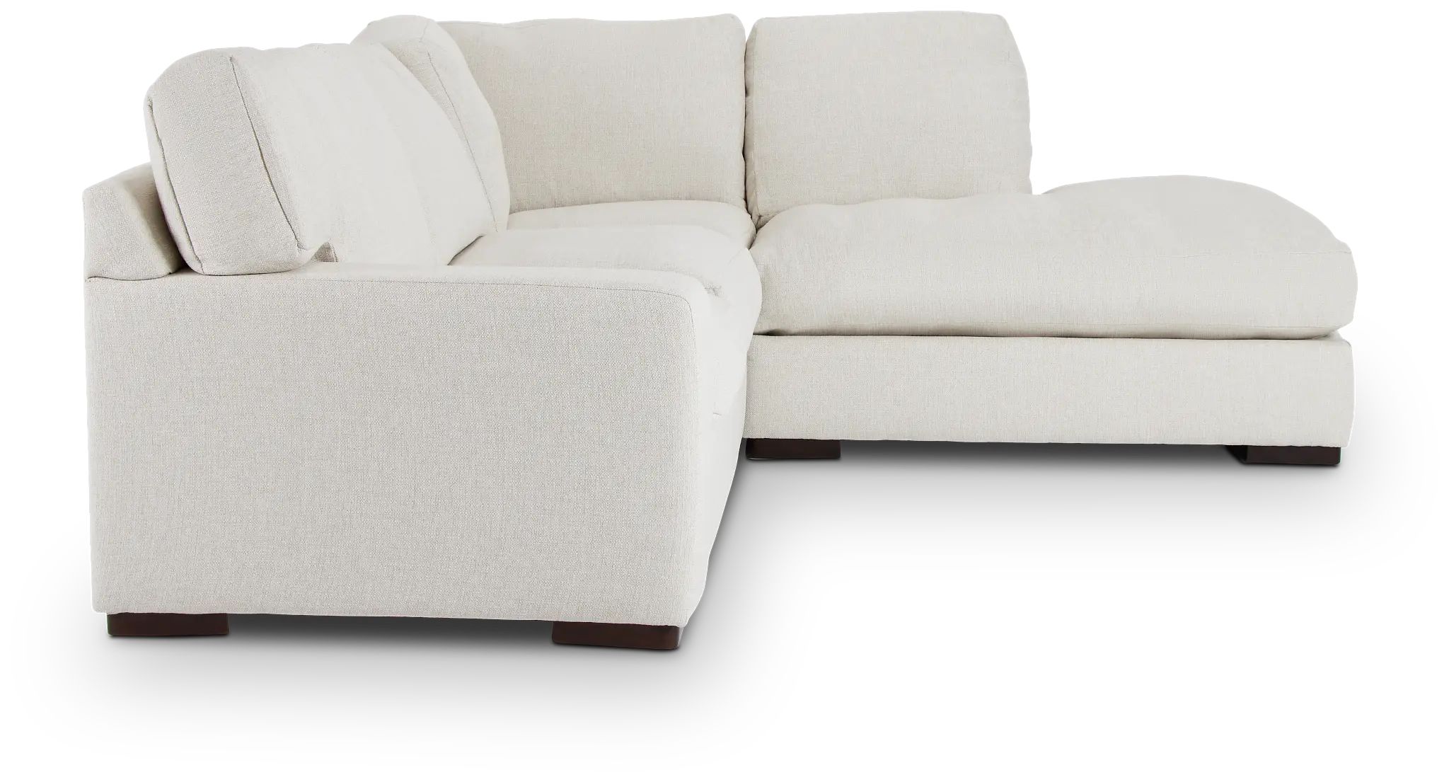 Veronica White Down Right Bumper Sectional Veronica White Down Right Bumper Sectional