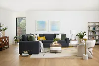 Citymod Dark Gray Fabric Small Two-arm Sectional