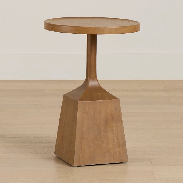 Provo Mid Tone Round Pedestal Table