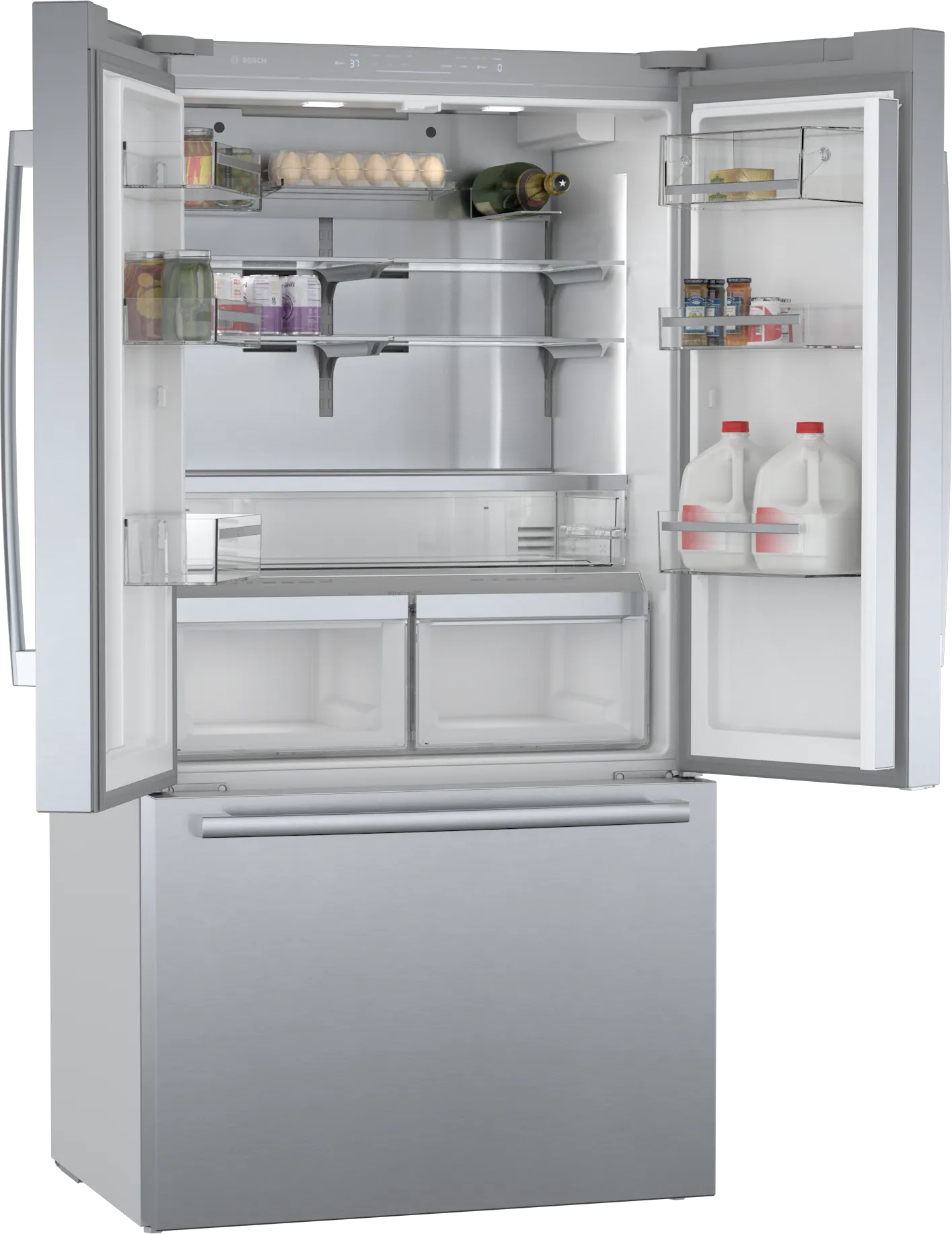 Bosch 800 Series Stainless Steel 36" French Door Refrigerator