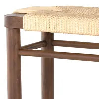 Four Hands Shona Mid Tone Woven Accent Stool