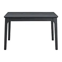 Kerensa Black Rect Table & 4 Upholstered Chairs