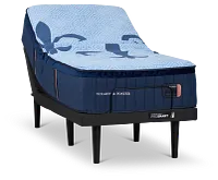 Stearns & Foster Lux Estate Elite Soft Hybrid 14" Soft Ergo Prosmart Adjustable Mattress Set