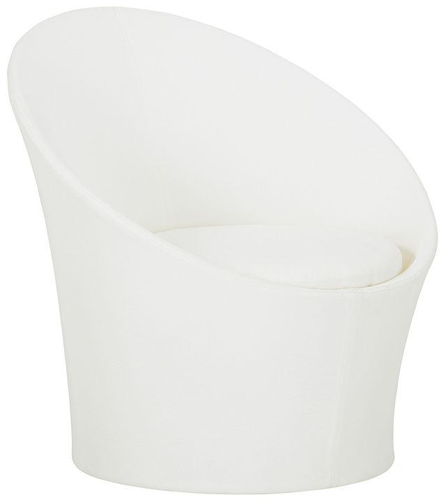 Ibiza White Curved Chair