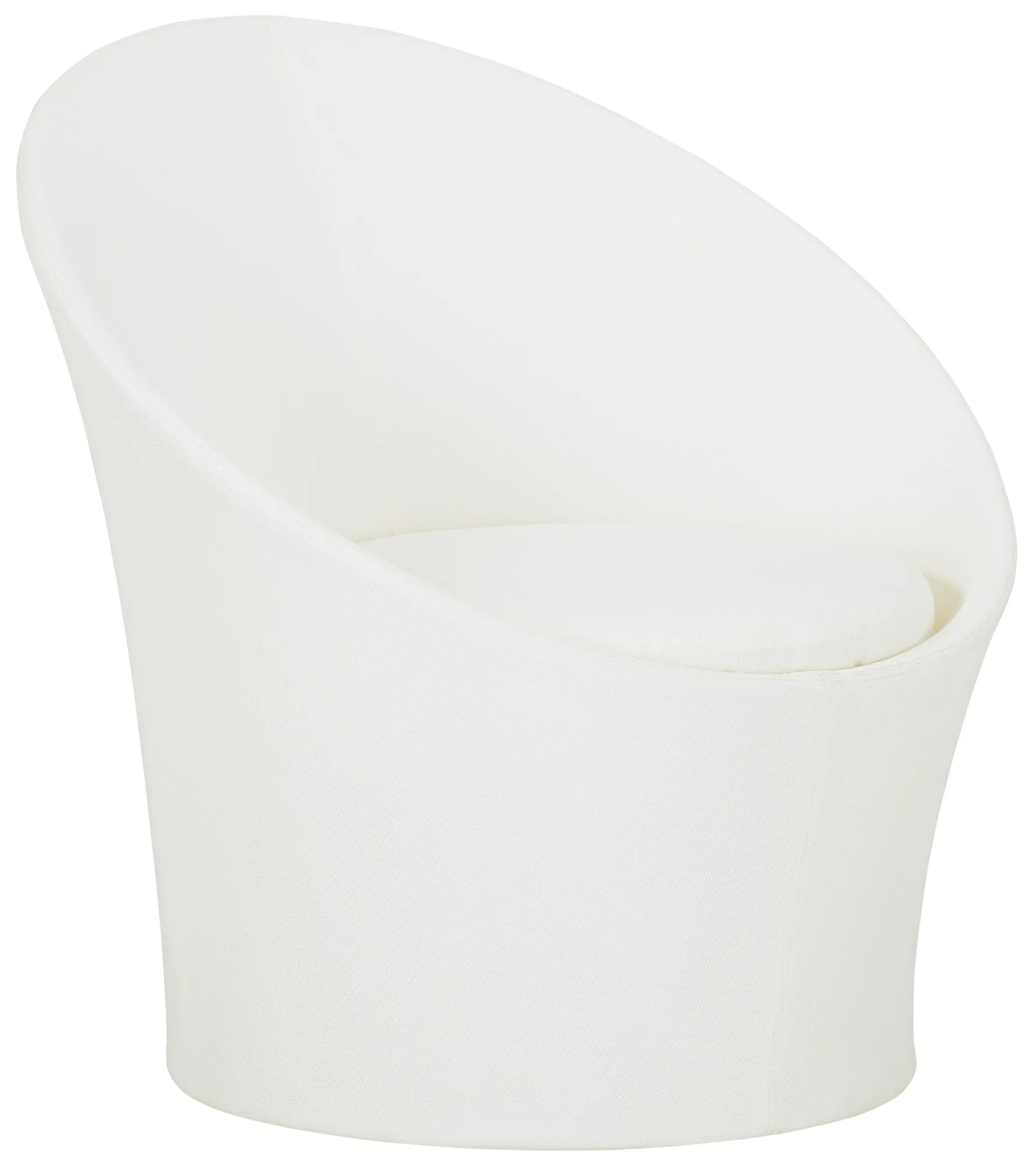 Ibiza White Curved Chair