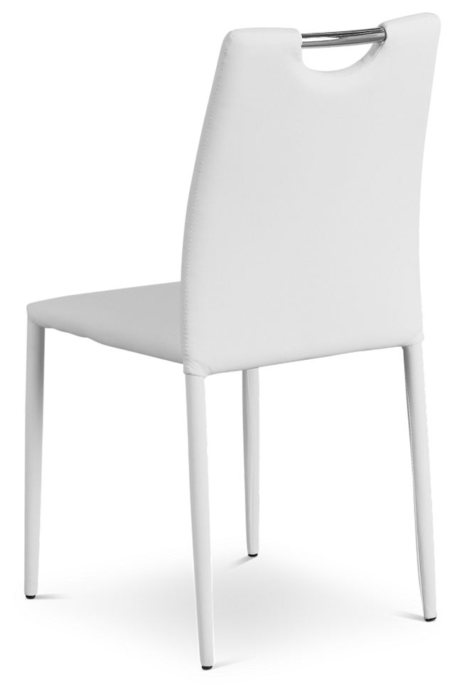 Skyline White Upholstered Side Chair (4)