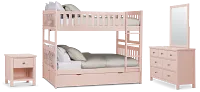 Charleston Pink Bunk Bed Storage Bedroom
