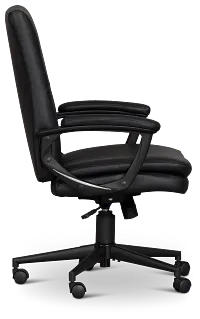 Krista Black Upholstered Desk Chair