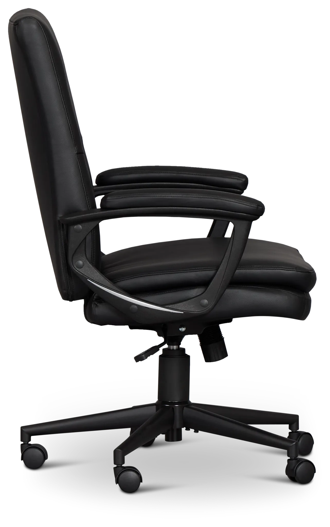 Krista Black Upholstered Desk Chair