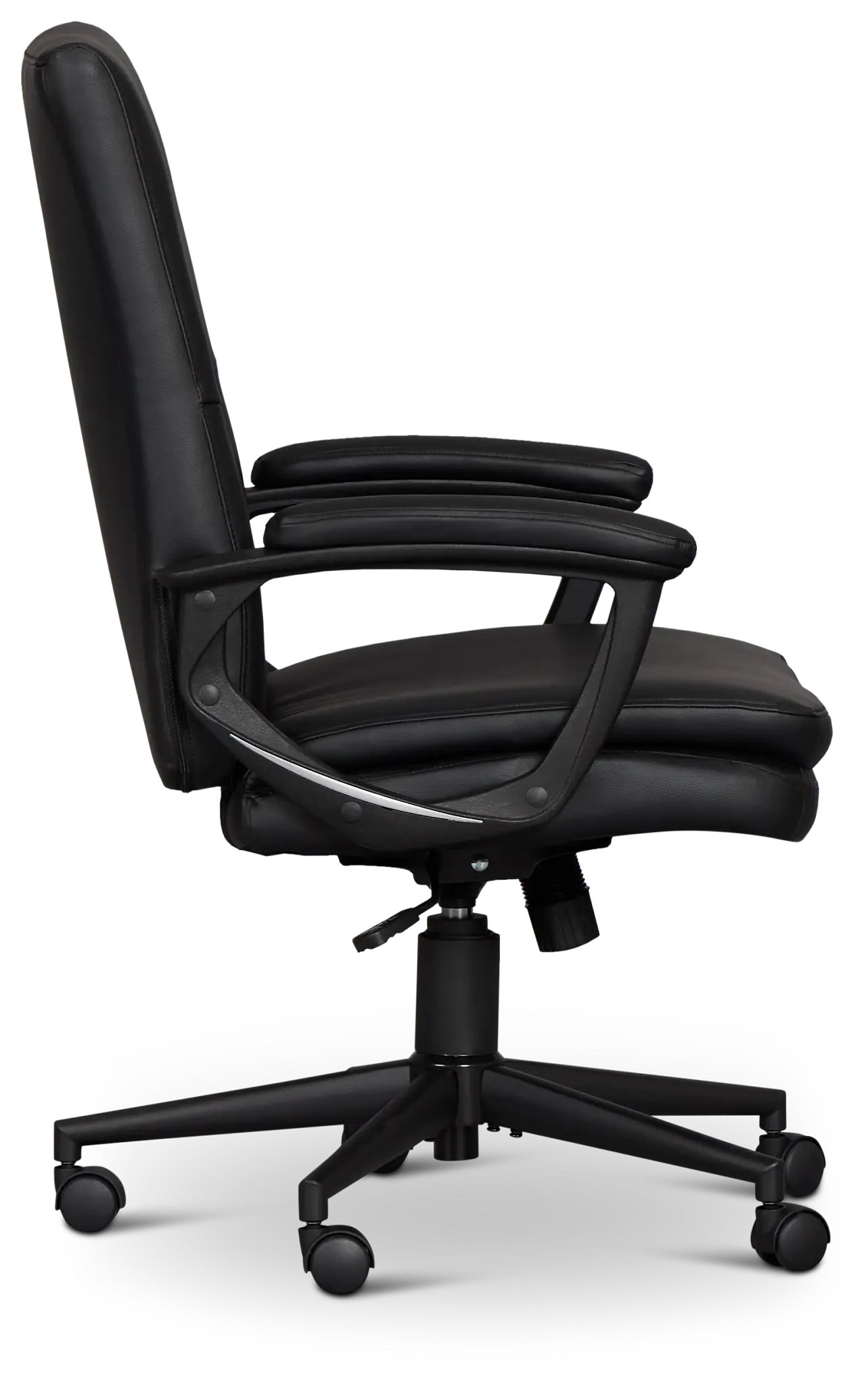 Krista Black Upholstered Desk Chair Krista Black Upholstered Desk Chair