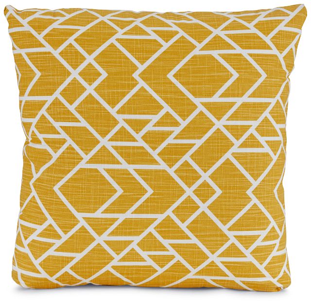 Alpine Yellow Fabric 20" Accent Pillow (1)
