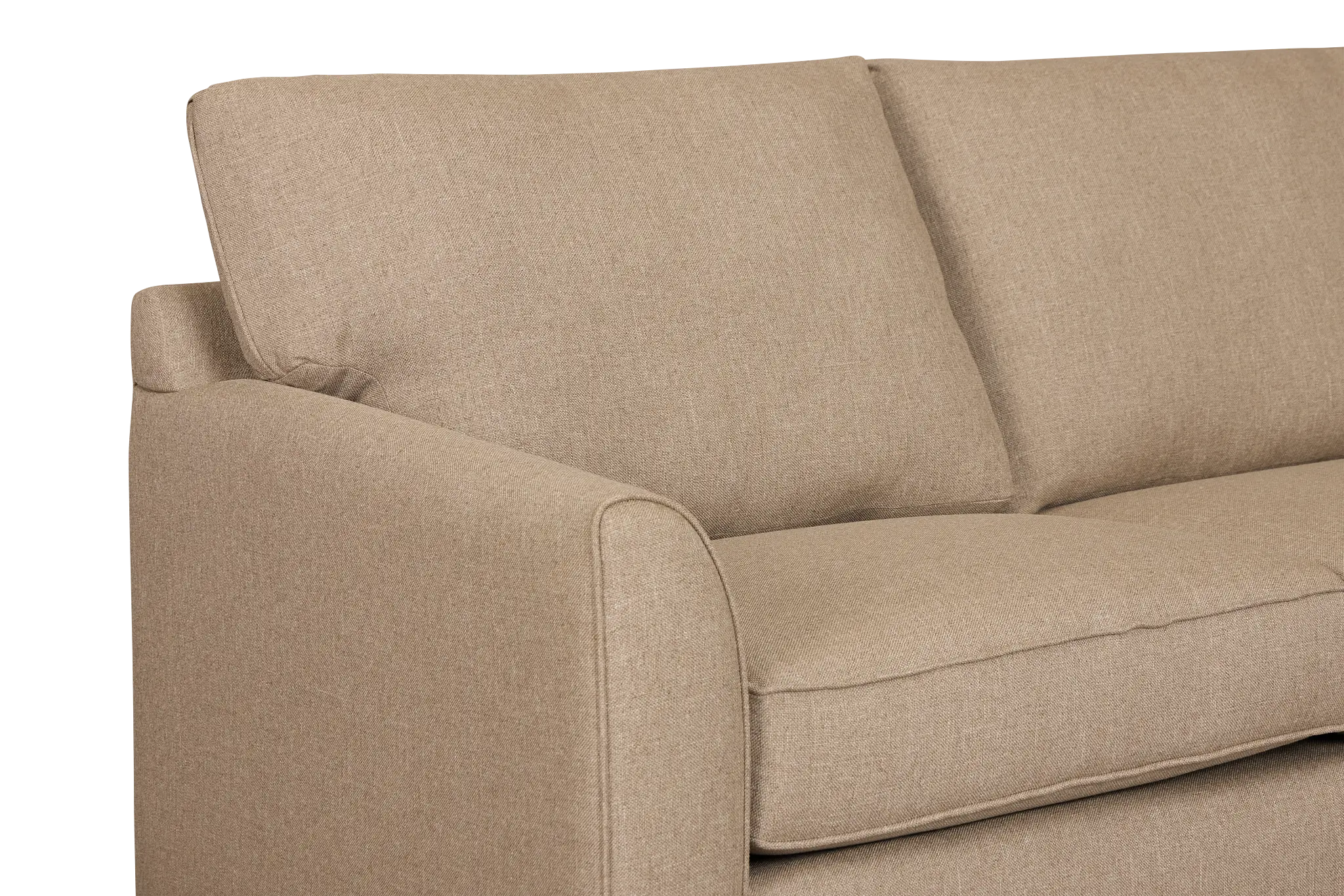 Tate Brown Fabric Large Right Chaise Sectional Tate Brown Fabric Large Right Chaise Sectional