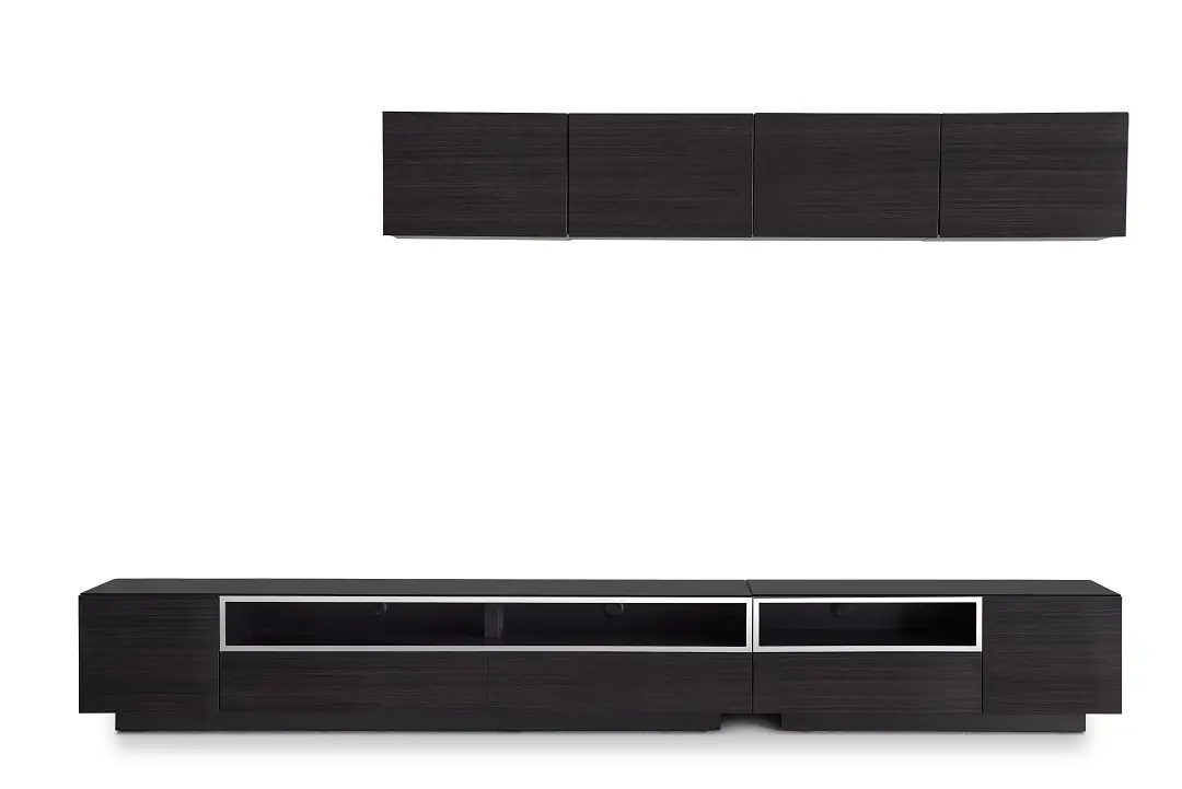 Vancouver Dark Tone 134" 6-piece Right Modular Entertainment Wall Vancouver Dark Tone 134" 6-piece Right Modular Entertainment Wall