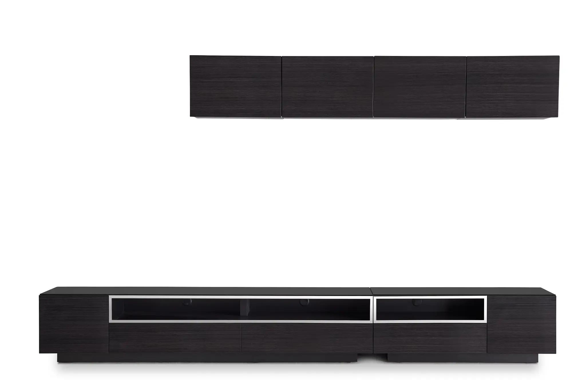 Vancouver Dark Tone 134" 6-piece Right Modular Entertainment Wall Vancouver Dark Tone 134" 6-piece Right Modular Entertainment Wall