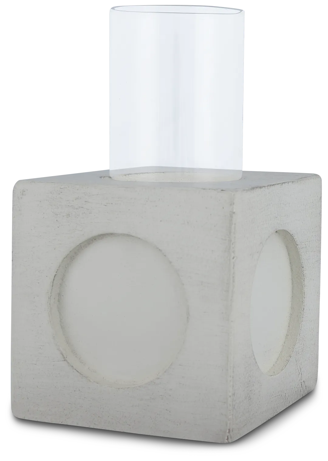 Bedford White Small Candle Holder