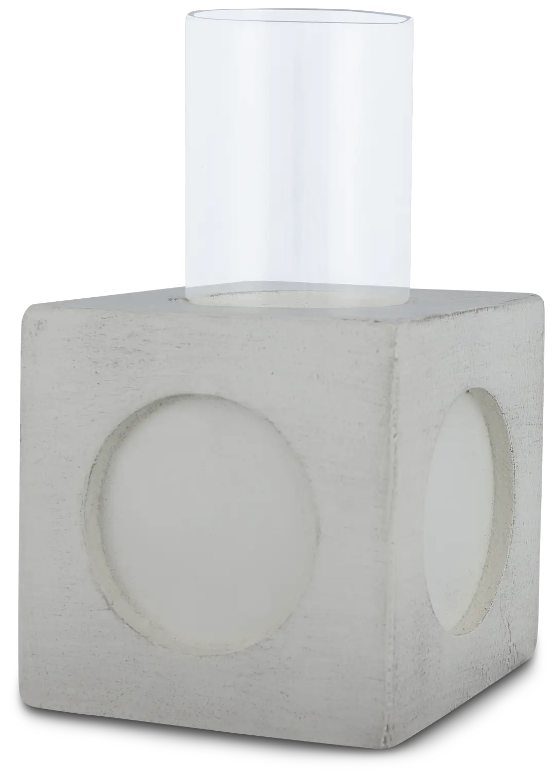 Bedford White Small Candle Holder Bedford White Small Candle Holder