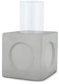 Bedford White Small Candle Holder