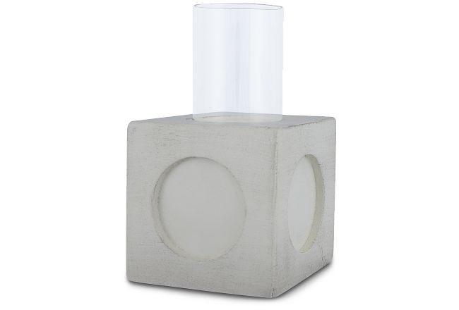 Bedford White Small Candle Holder