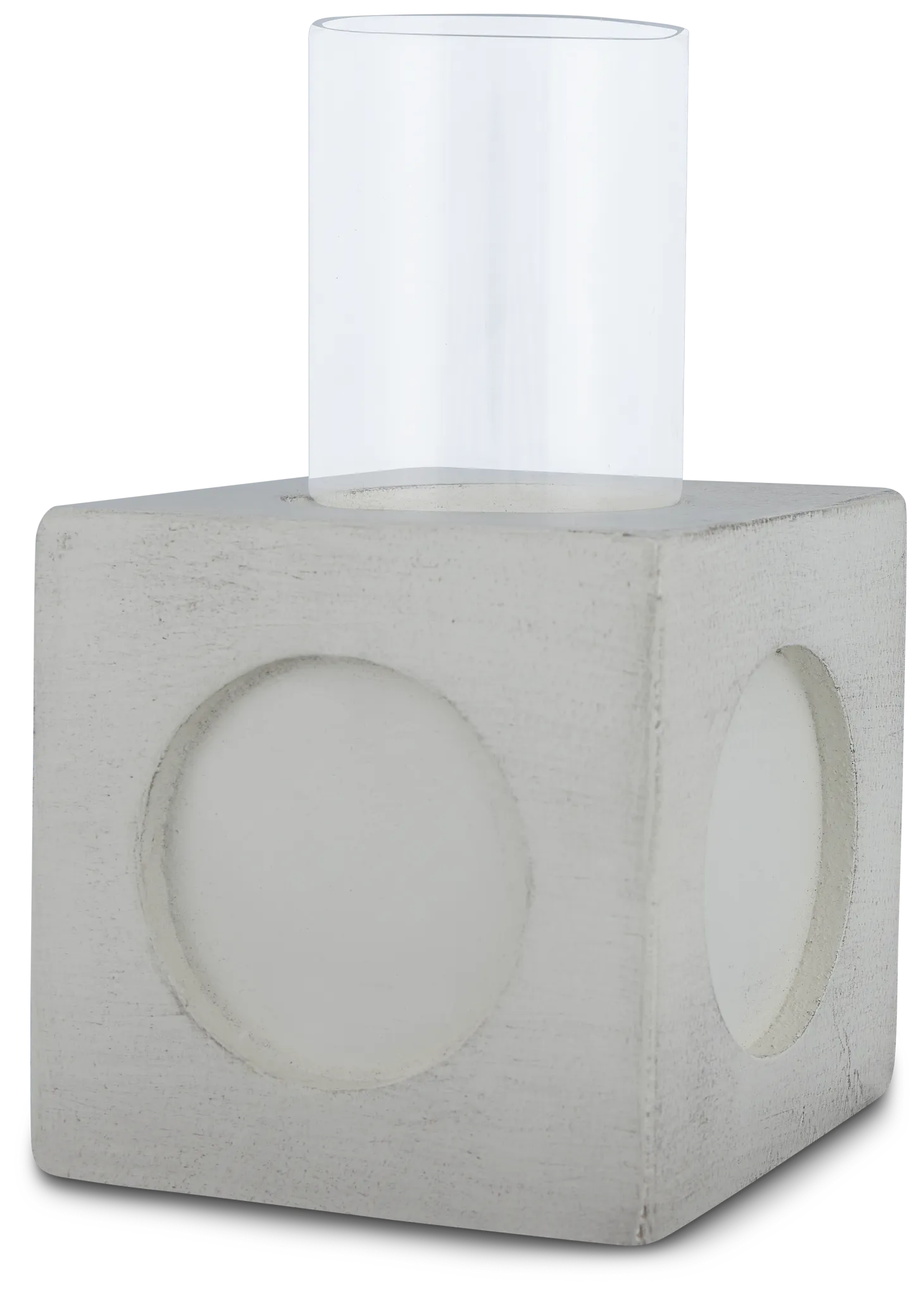 Bedford White Small Candle Holder