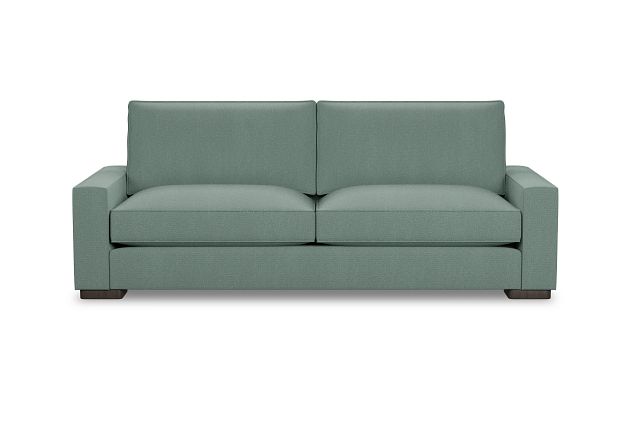 Edgewater Delray Light Green 96" Sofa W/ 2 Cushions (1)