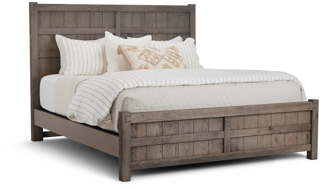 Salt Lake Gray Panel Bed